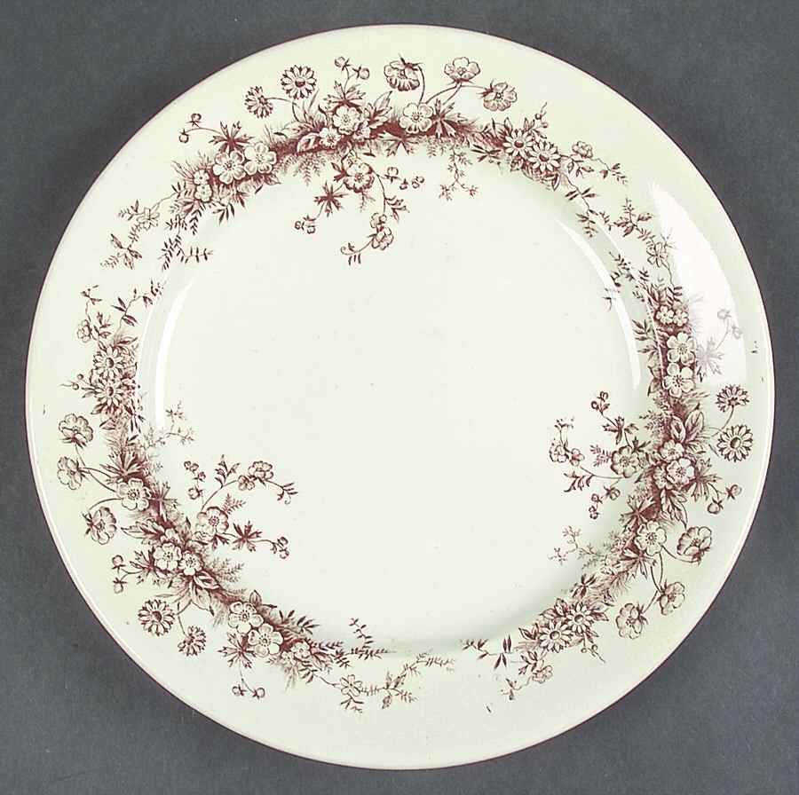 Princess Brown Dinner Plate by Adams China-1