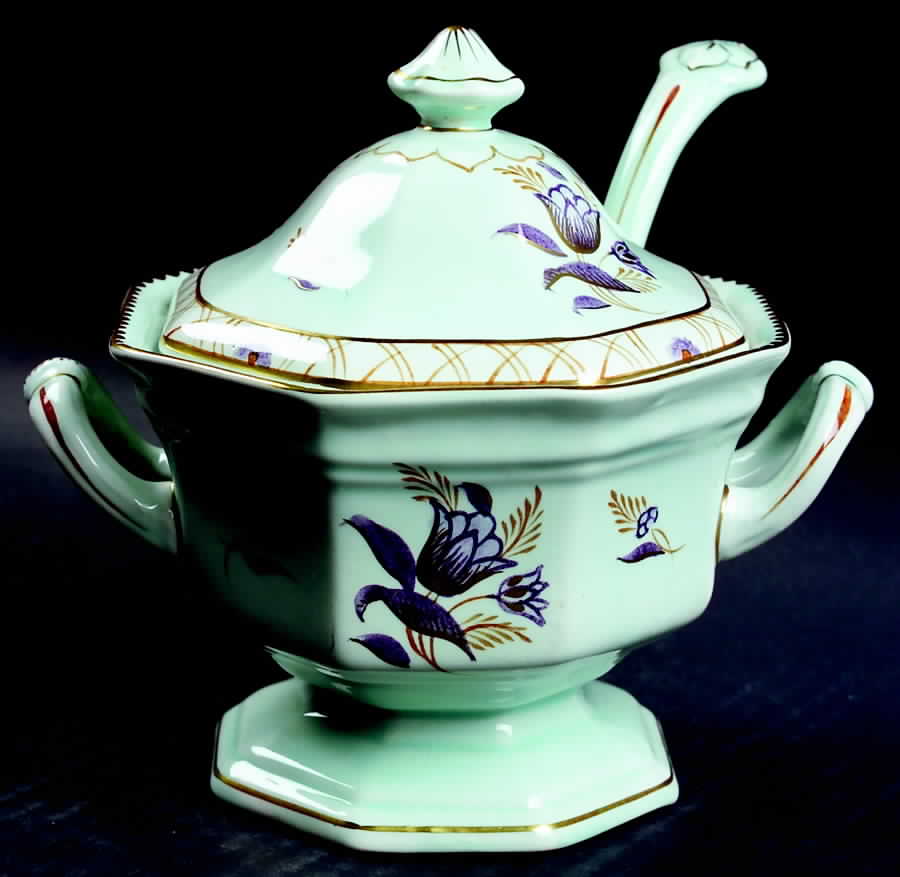 Regent Sauce Boat & Lid with Ladle by Adams China-1