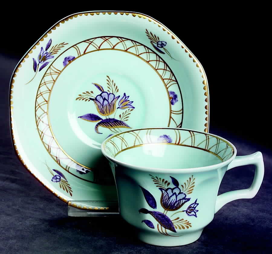 Regent Flat Cup & Saucer Set by Adams China-1