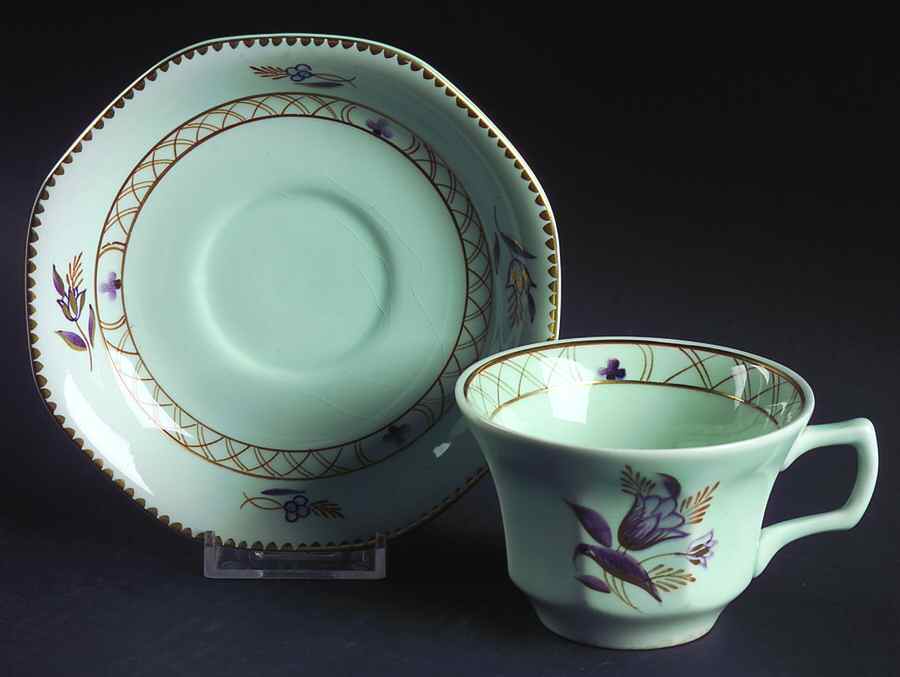 Regent Flat Cup & Saucer Set by Adams China-1