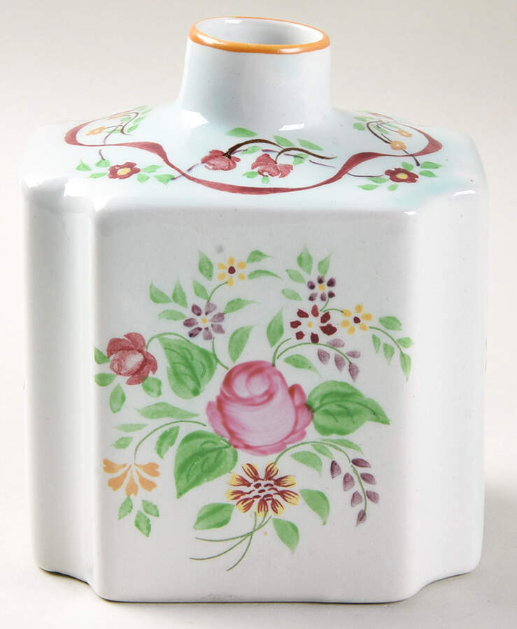 Ribbon Tea Caddy No Lid by Adams China-1
