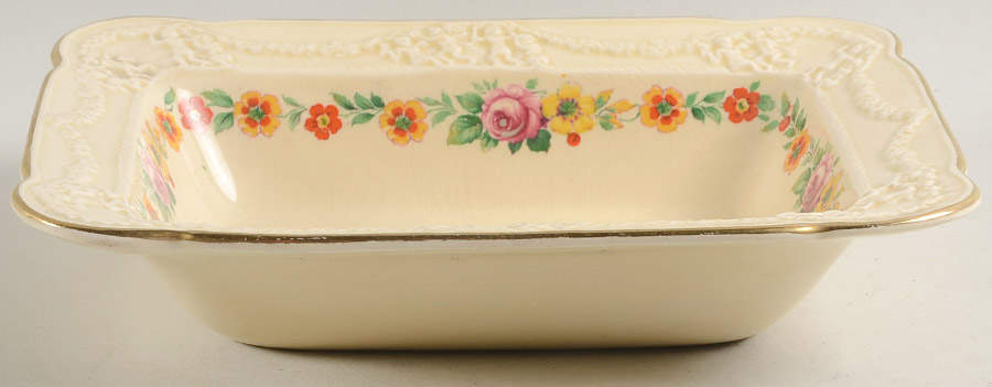 Rose of Italy 8" Rectangular Vegetable Bowl by Adams China-1