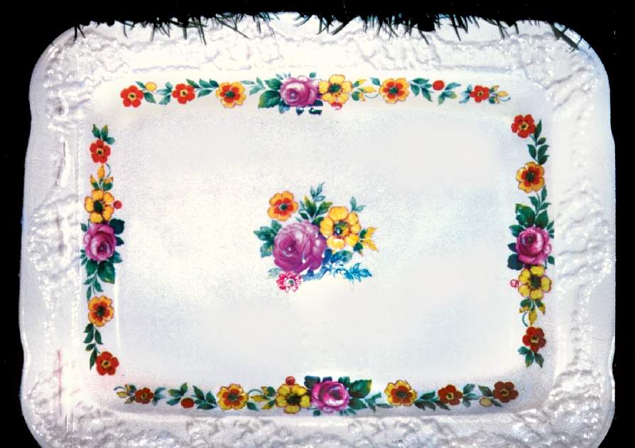 Rose of Italy Rectangular Serving Platter by Adams China-1
