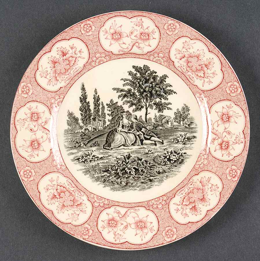 Rose Terrace Dessert/Pie Plate by Adams China-1