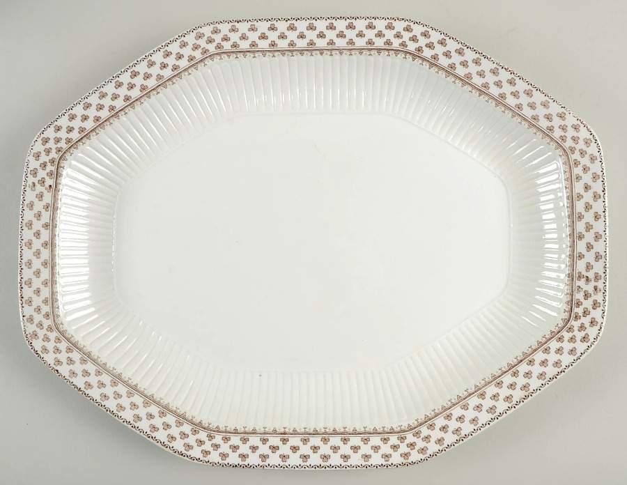 Sharon (Adams Backstamp) 15" Octagonal Serving Platter by Adams China-1