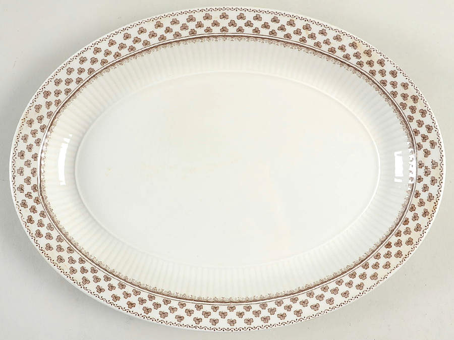 Sharon (Adams Backstamp) 11" Oval Serving Platter by Adams China-1
