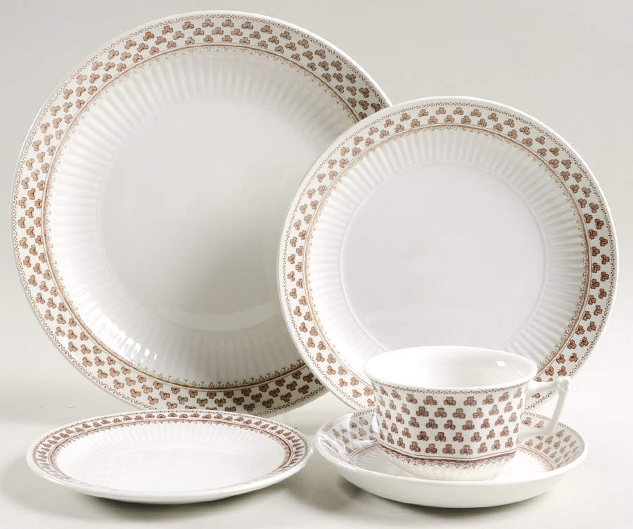 Sharon (Adams Backstamp) 5 Piece Place Setting by Adams China-1