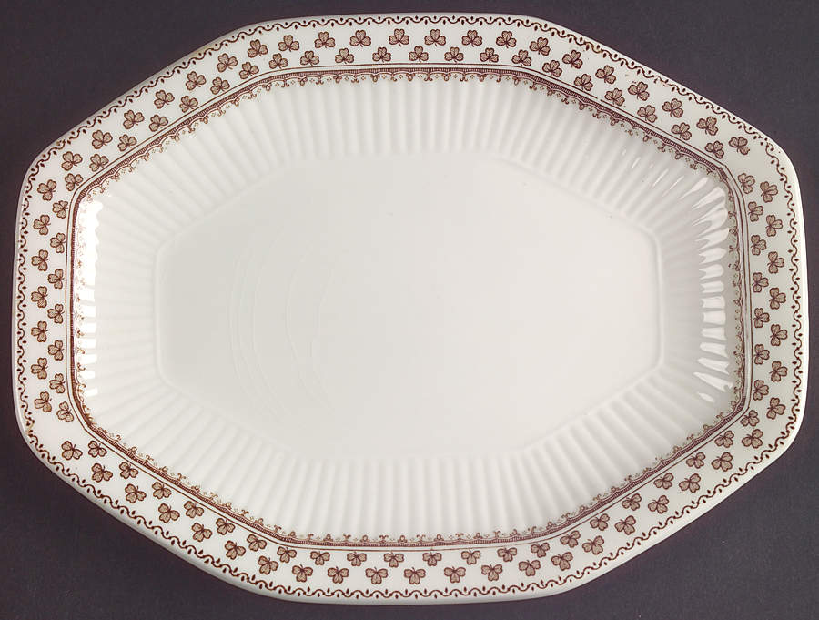 Sharon (Adams Backstamp) Relish/Gravy Underplate by Adams China-1