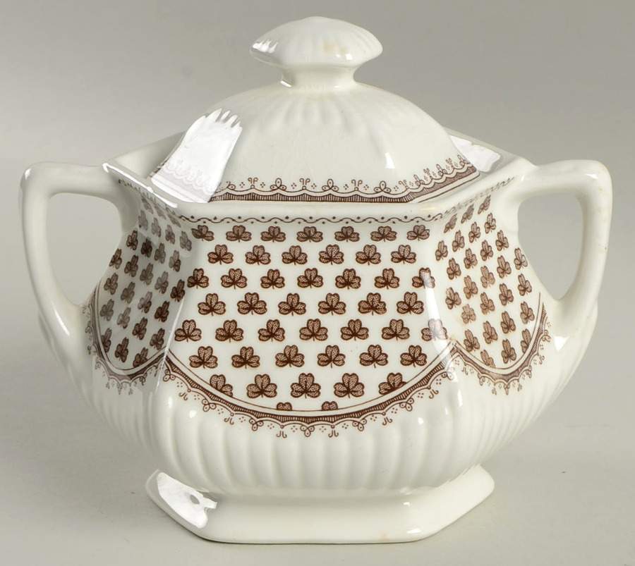 Sharon (Adams Backstamp) Sugar Bowl & Lid by Adams China-1