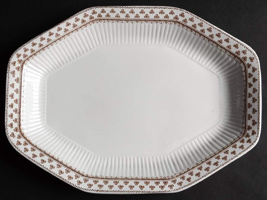 Sharon (Adams Backstamp) 11" Octagonal Serving Platter by Adams China-1