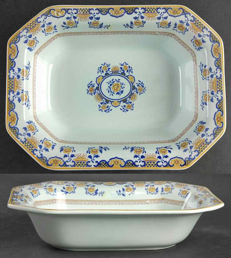 Shalimar 9" Oval Vegetable Bowl by Adams China-1