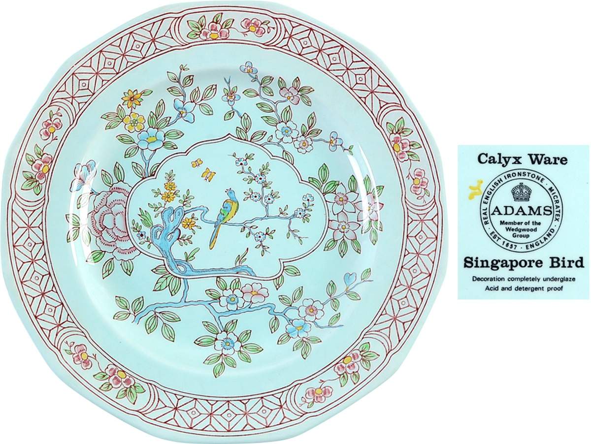 Singapore Bird (Newer Backstamp) Dinner Plate by Adams China-1