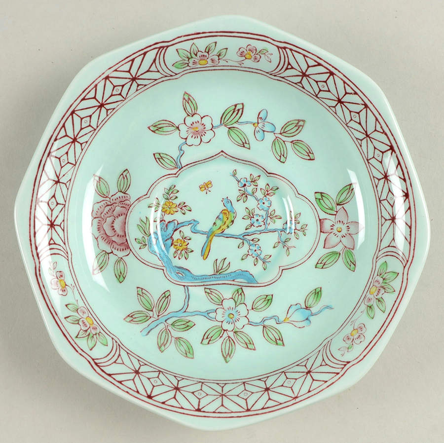 Singapore Bird (Newer Backstamp) Saucer for Oversized Cup by Adams China-1