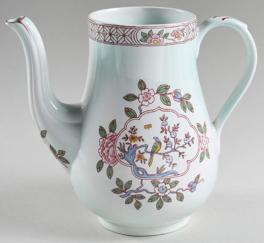 Singapore Bird (Newer Backstamp) Coffee Pot No Lid by Adams China-1