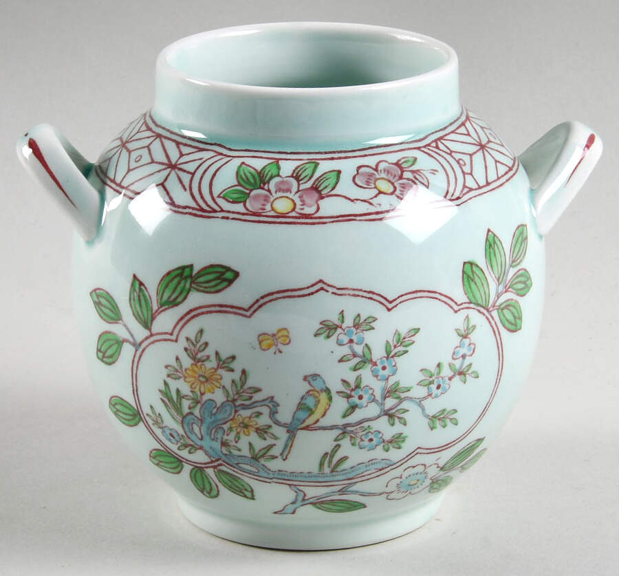 Singapore Bird (Newer Backstamp) Sugar Bowl No Lid by Adams China-1