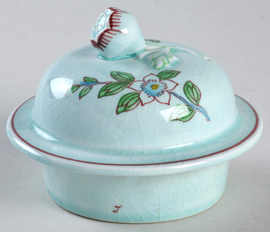 Singapore Bird (Newer Backstamp) Lid for Teapot by Adams China-1