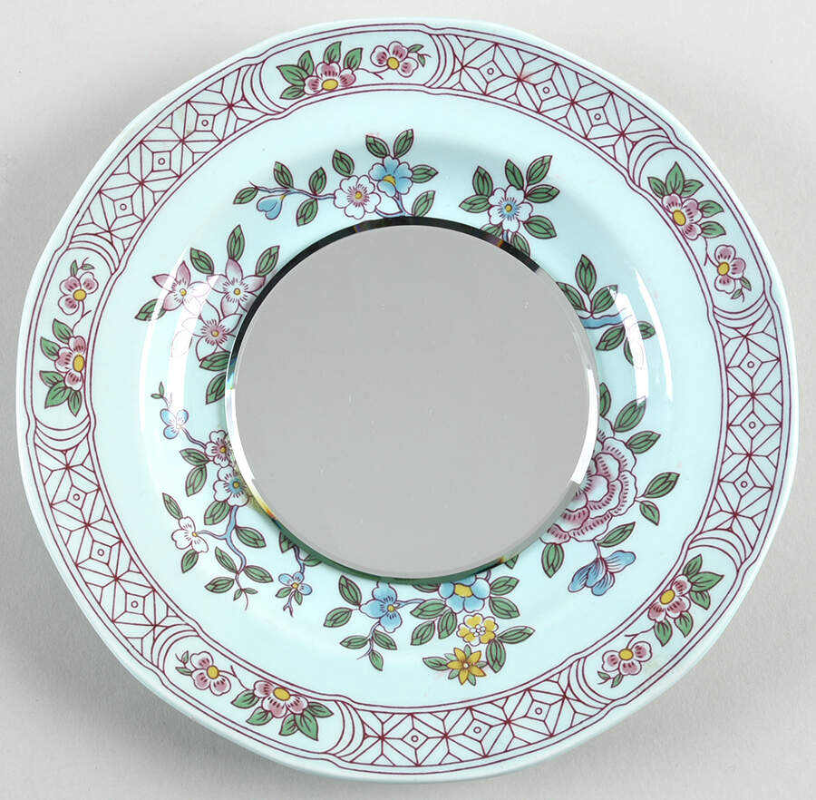 Singapore Bird (Newer Backstamp) Mirror-Small (SP) HC by Adams China-1