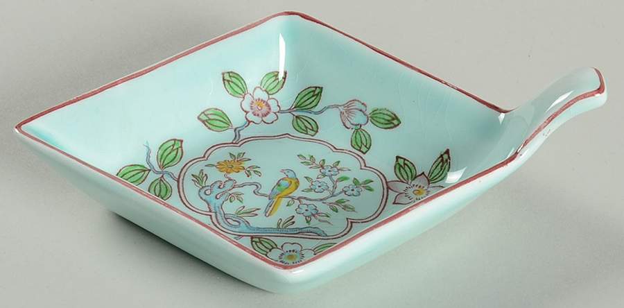 Singapore Bird (Newer Backstamp) Small Diamond Shape Ashtray by Adams China-1