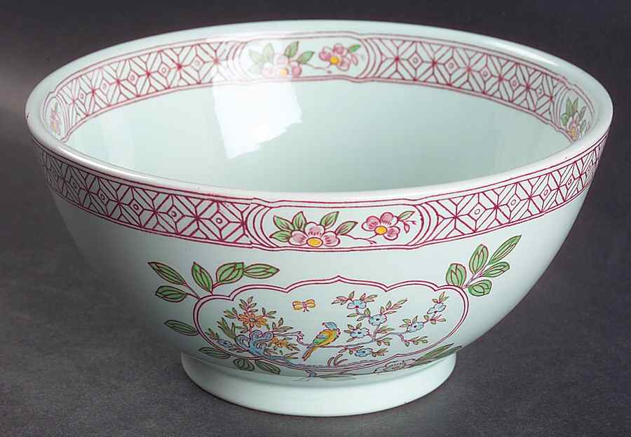 Singapore Bird (Newer Backstamp) 7" Chinese Bowl by Adams China-1