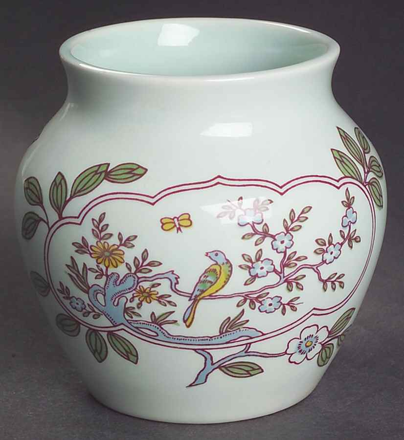 Singapore Bird (Newer Backstamp) 3" Vase by Adams China-1