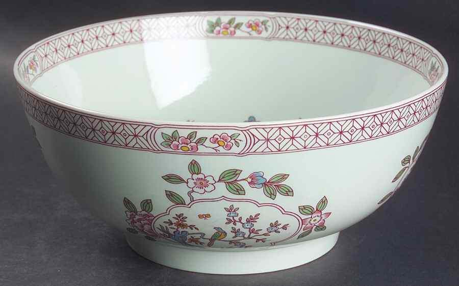 Singapore Bird (Newer Backstamp) 9" Salad Serving Bowl by Adams China-1
