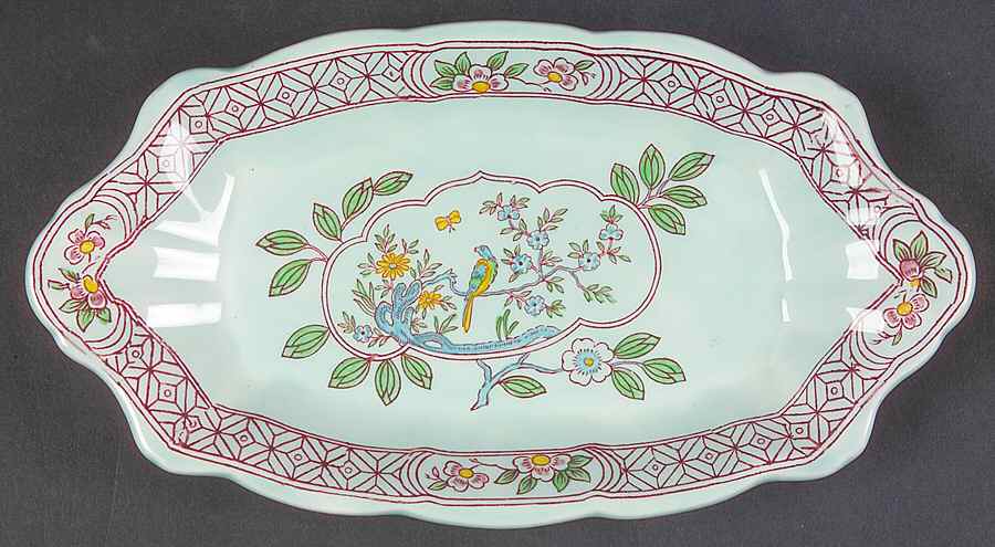 Singapore Bird (Newer Backstamp) Relish by Adams China-1