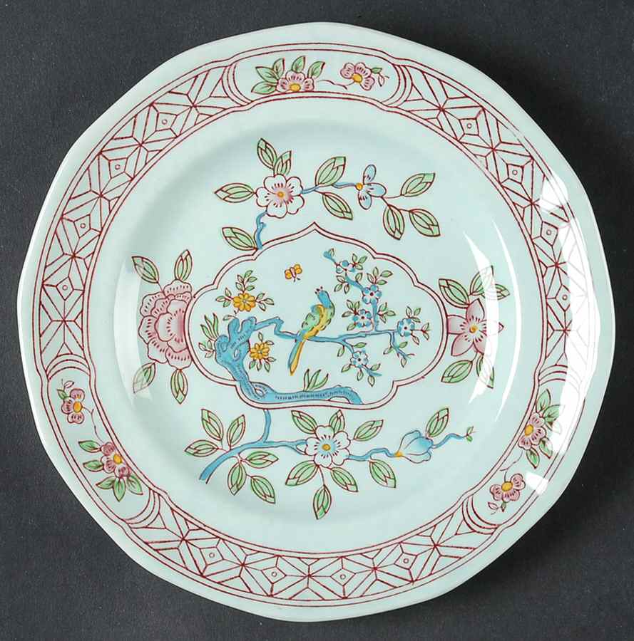 Singapore Bird (Newer Backstamp) Dessert/Pie Plate by Adams China-1