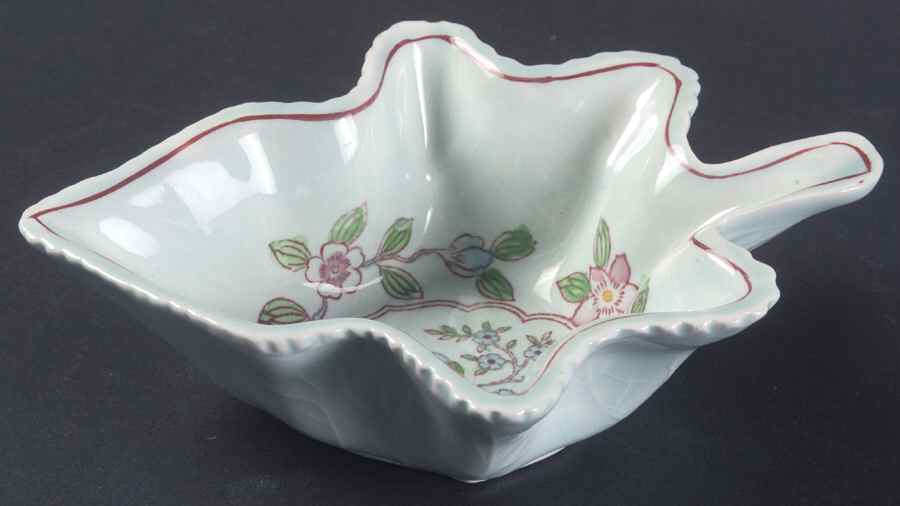 Singapore Bird (Newer Backstamp) Leaf Shaped Dish by Adams China-1