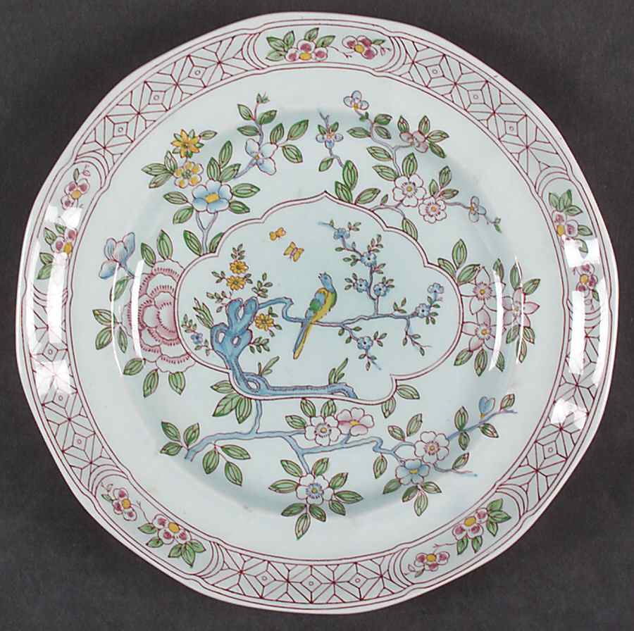 Singapore Bird (Newer Backstamp) Luncheon Plate by Adams China-1