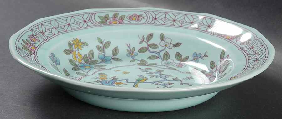 Singapore Bird (Newer Backstamp) Rim Soup Bowl by Adams China-1