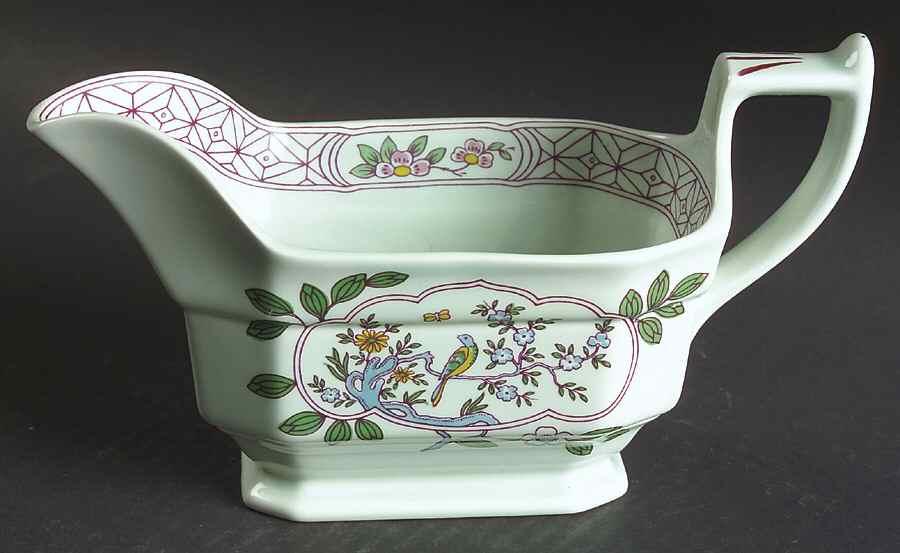 Singapore Bird (Newer Backstamp) Gravy Boat by Adams China-1