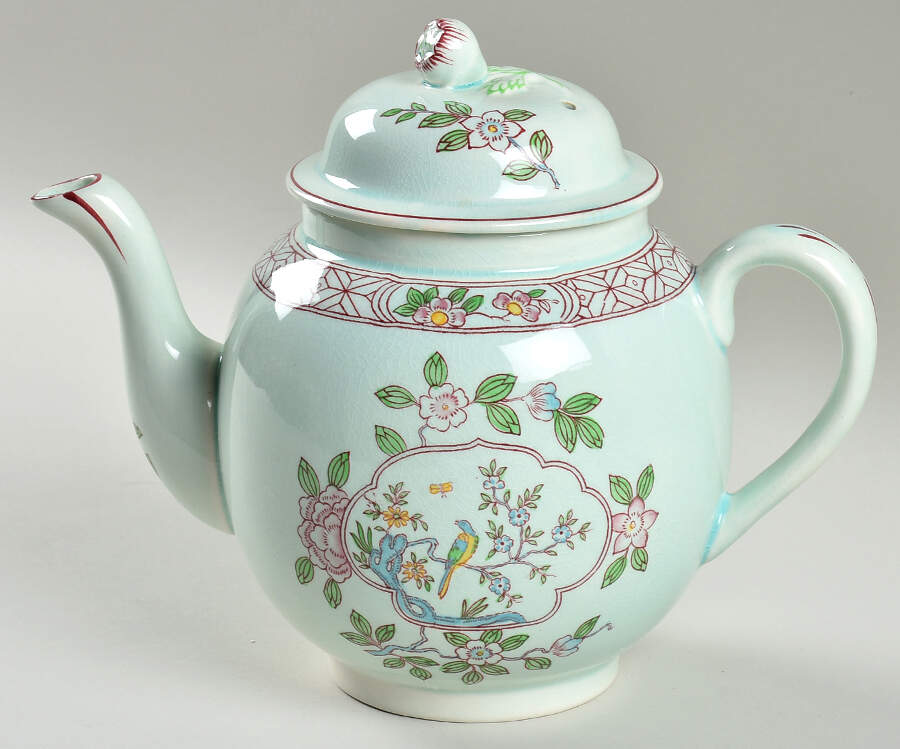 Singapore Bird (Older Backstamp) Teapot & Lid by Adams China-1