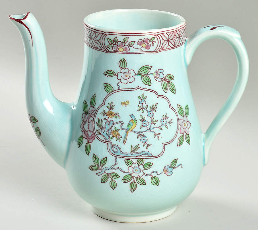 Singapore Bird (Older Backstamp) Coffee Pot No Lid by Adams China-1