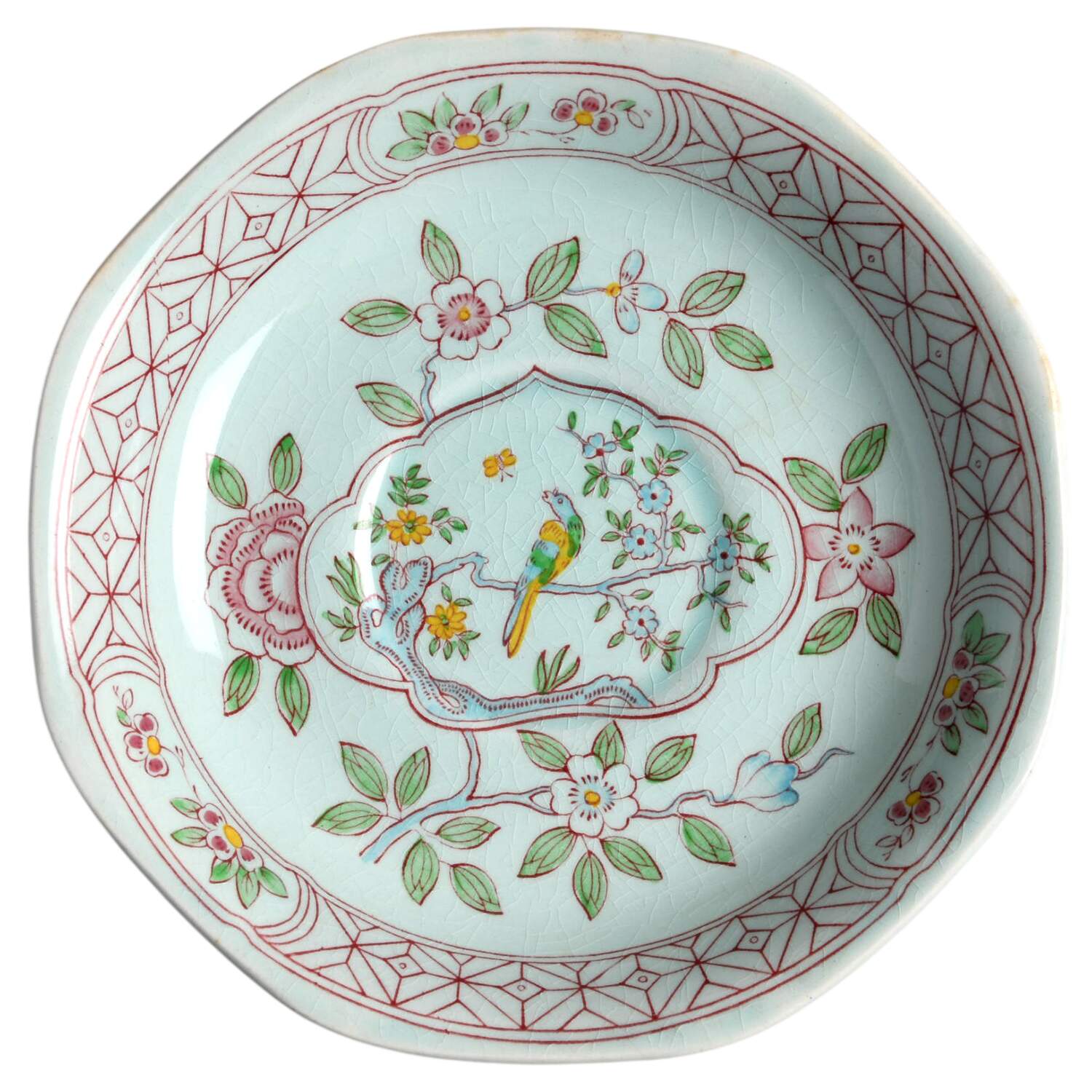 Singapore Bird (Older Backstamp) Saucer for Flat Cup by Adams China-1