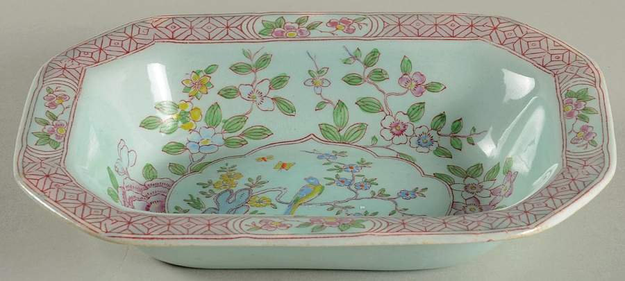 Singapore Bird (Older Backstamp) 8" Oval Vegetable Bowl by Adams China-1