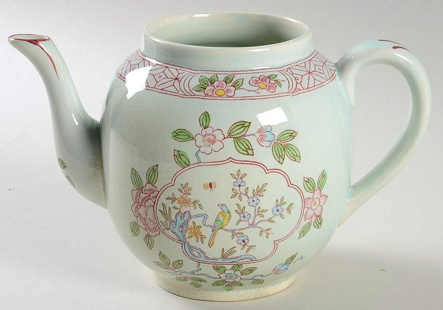 Singapore Bird (Older Backstamp) Teapot No Lid by Adams China-1