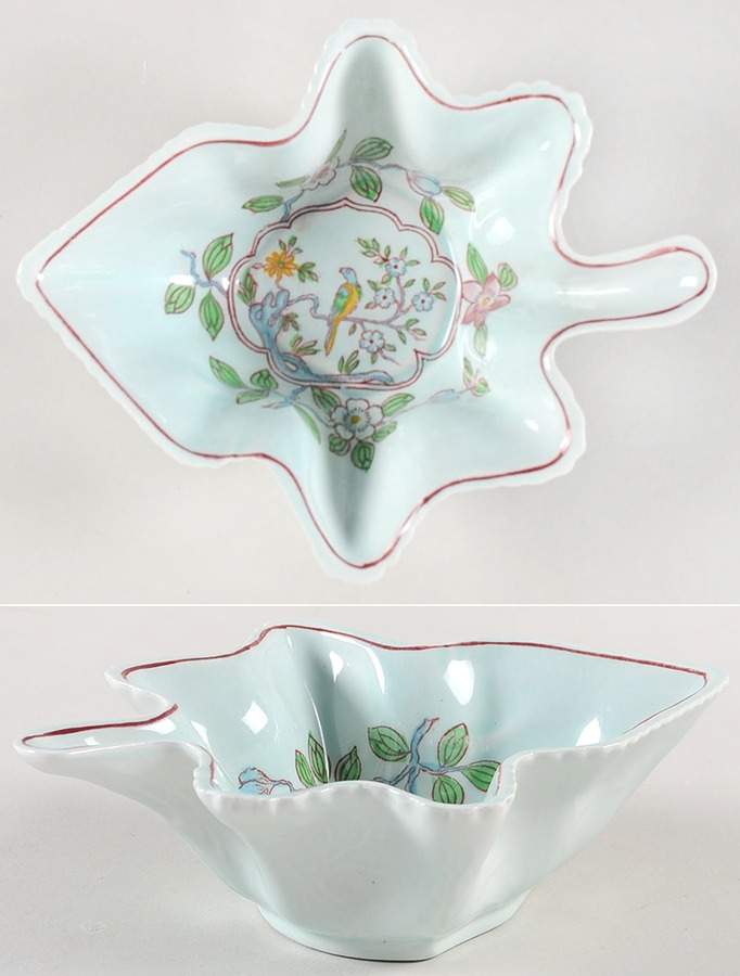 Singapore Bird (Older Backstamp) 5" Leaf Dish by Adams China-1