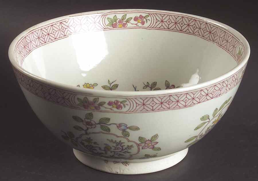 Singapore Bird (Older Backstamp) 7" Chinese Bowl by Adams China-1