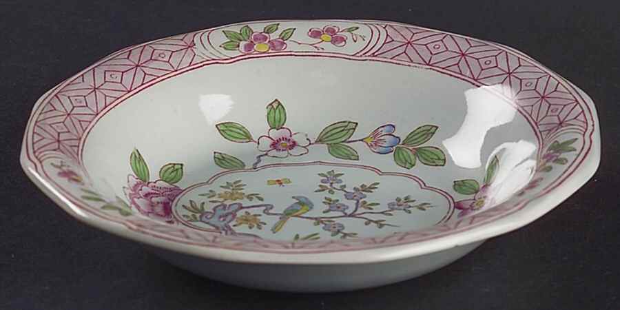 Singapore Bird (Older Backstamp) Fruit/Dessert (Sauce) Bowl by Adams China-1