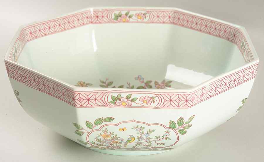 Singapore Bird (Older Backstamp) 9" Octagonal Vegetable Bowl by Adams China-1