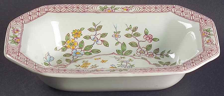 Singapore Bird (Older Backstamp) 8" Oval Vegetable Bowl by Adams China-1