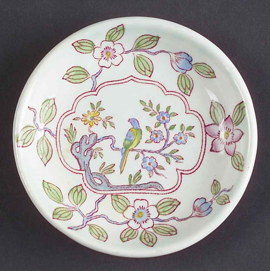 Singapore Bird (Older Backstamp) Butter Pat by Adams China-1