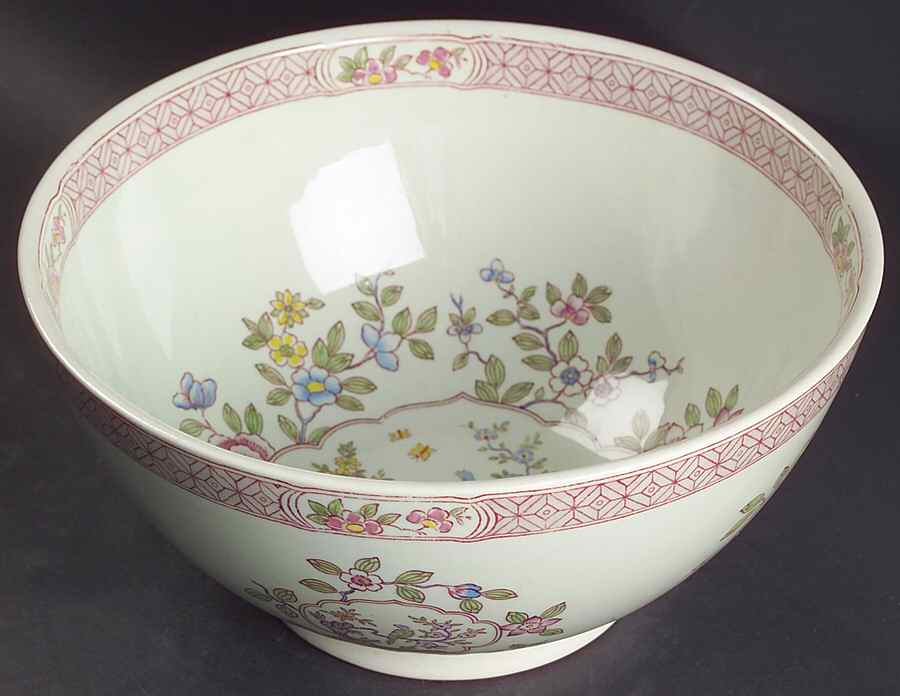 Singapore Bird (Older Backstamp) 8" Salad Serving Bowl by Adams China-1