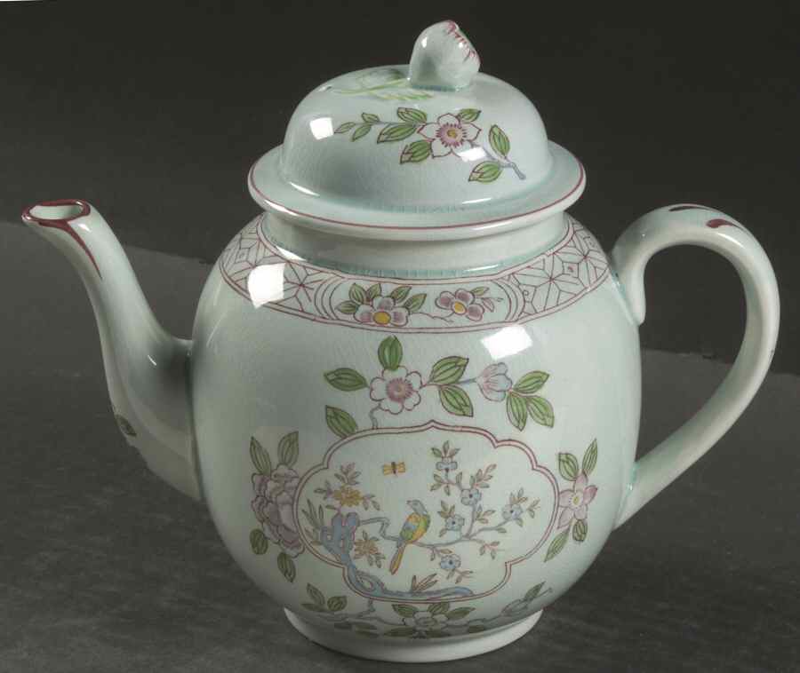 Singapore Bird (Older Backstamp) Teapot & Lid by Adams China-1
