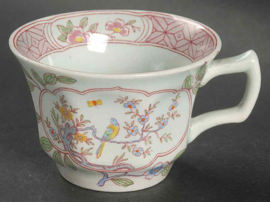 Singapore Bird (Older Backstamp) Flat Cup by Adams China-1