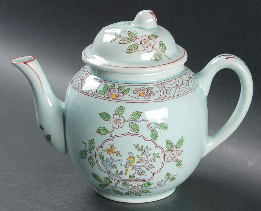 Singapore Bird (Older Backstamp) Mini Teapot & Lid by Adams China-1