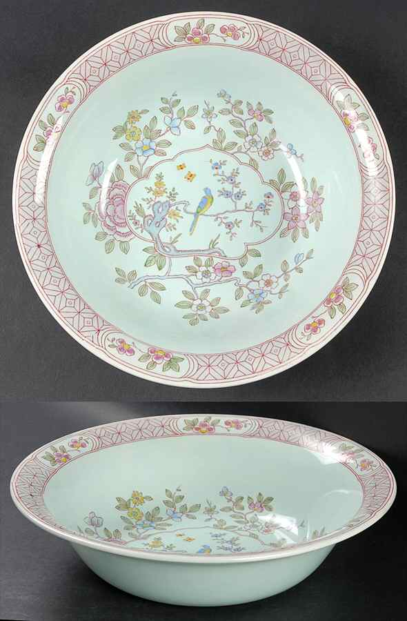 Singapore Bird (Older Backstamp) 9" Round Vegetable Bowl by Adams China-1