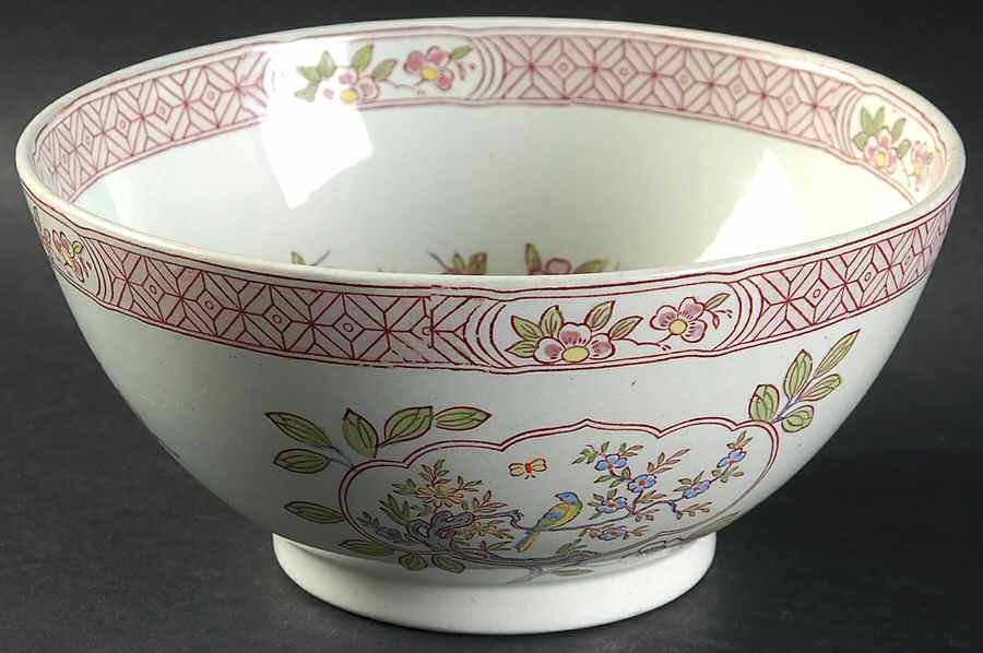 Singapore Bird (Older Backstamp) 6" Chinese Bowl by Adams China-1