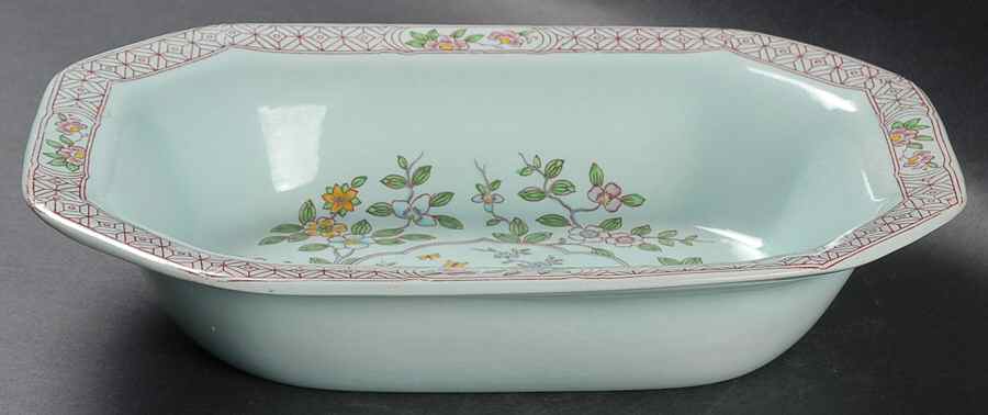 Singapore Bird (Older Backstamp) 10" Oval Vegetable Bowl by Adams China-1