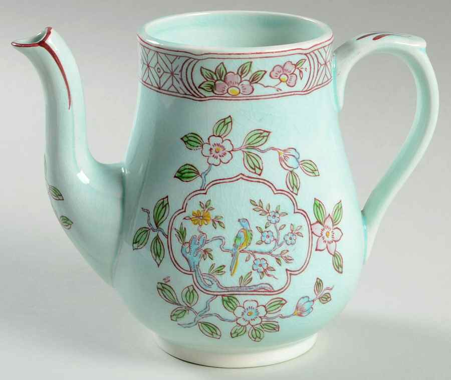 Singapore Bird (Older Backstamp) Mini Coffee Pot No Lid by Adams China-1